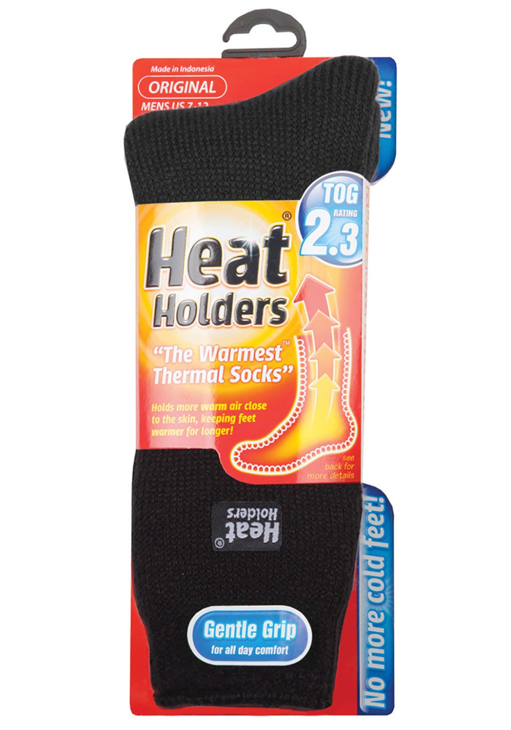 Heat Holders Men's Original Ultimate Thermal Socks - Ultra Warm Winter Socks for Cold Weather, Size 7-12 US (Black) - Perfect for Skiing, Snowboarding, Hiking & Outdoor Activities