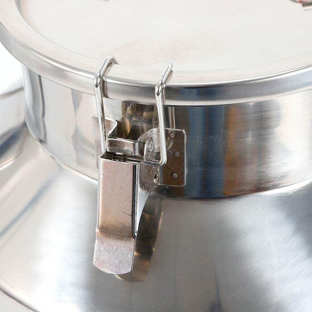 Stainless Steel Milk Can with Silicone Seal - 5 Gallon/20L Heavy Duty Sealed Bucket for Wine, Milk & Liquid Storage - Perfect for Home Brewing, Dairy Farms & Commercial Use