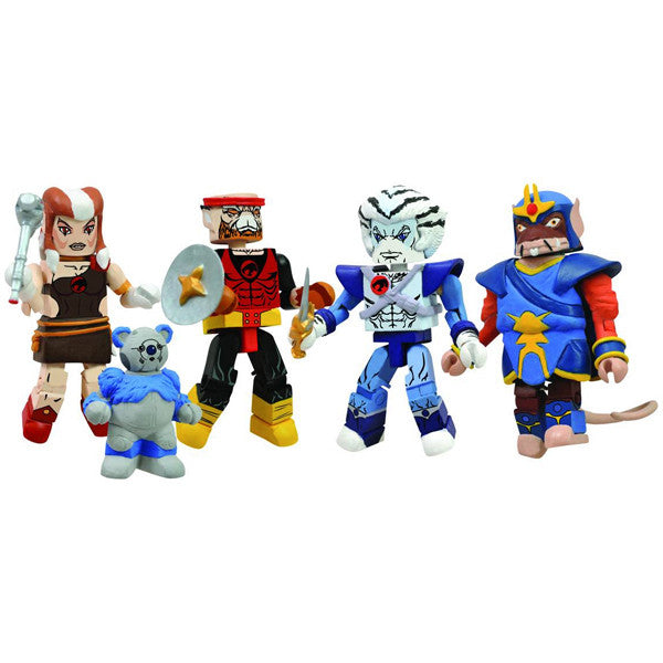 Thundercats Classic Minimates Series 5 Action Figures - Collectible Vintage Cartoon Character Toys for Adults & Kids - Perfect for Display, Gifts, and 80s Nostalgia Collections