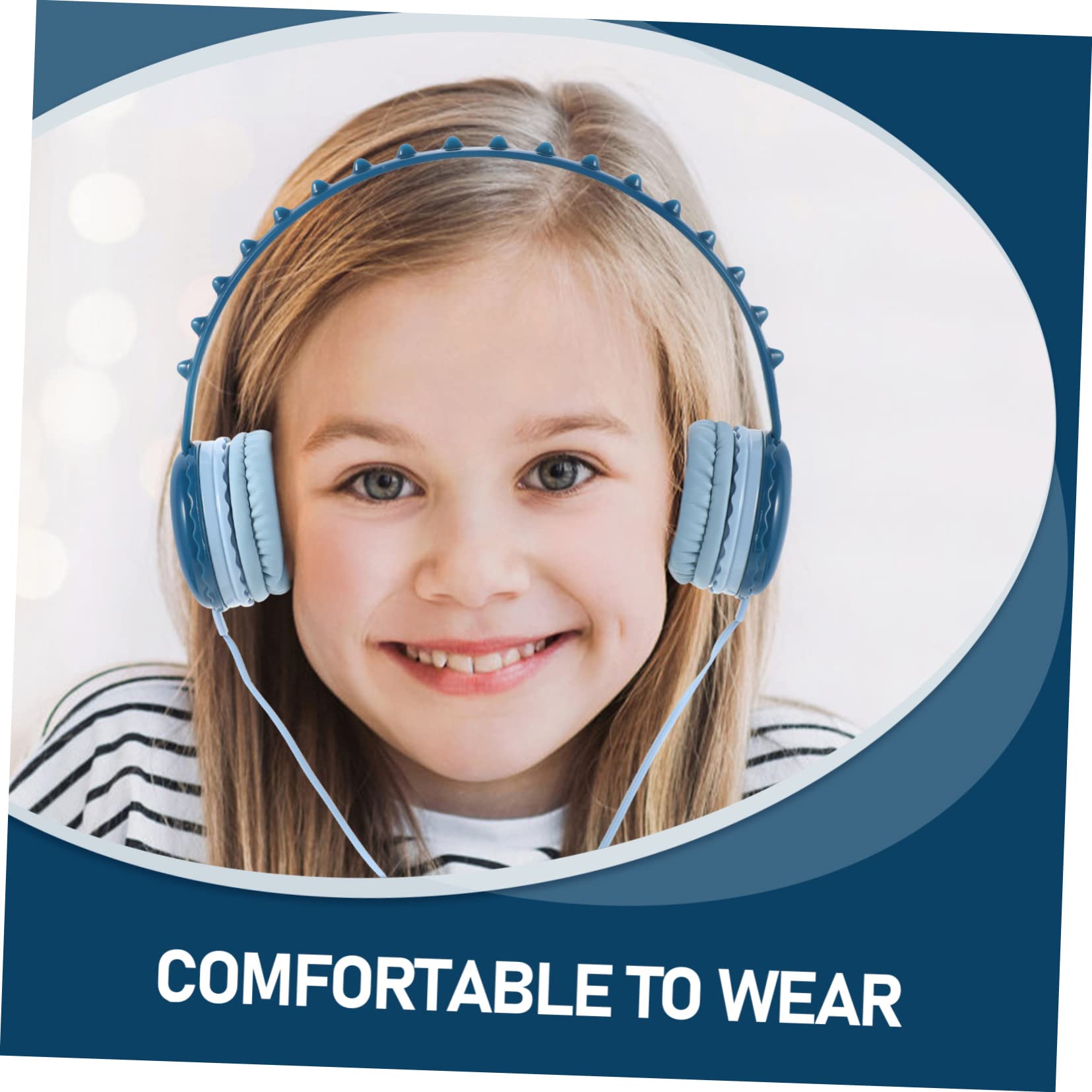 Veemoon Kids Headphones with Soft Breathable Ear Pads - Dinosaur Design for Girls & Boys - Comfortable for School, Travel, Gaming, Online Classes & Home Use