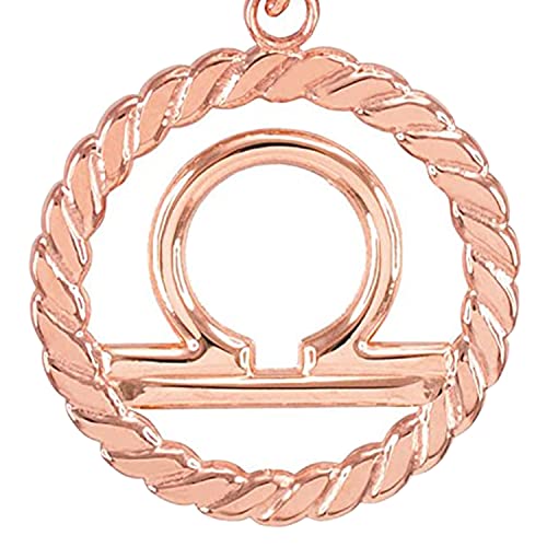 14k Rose Gold Libra