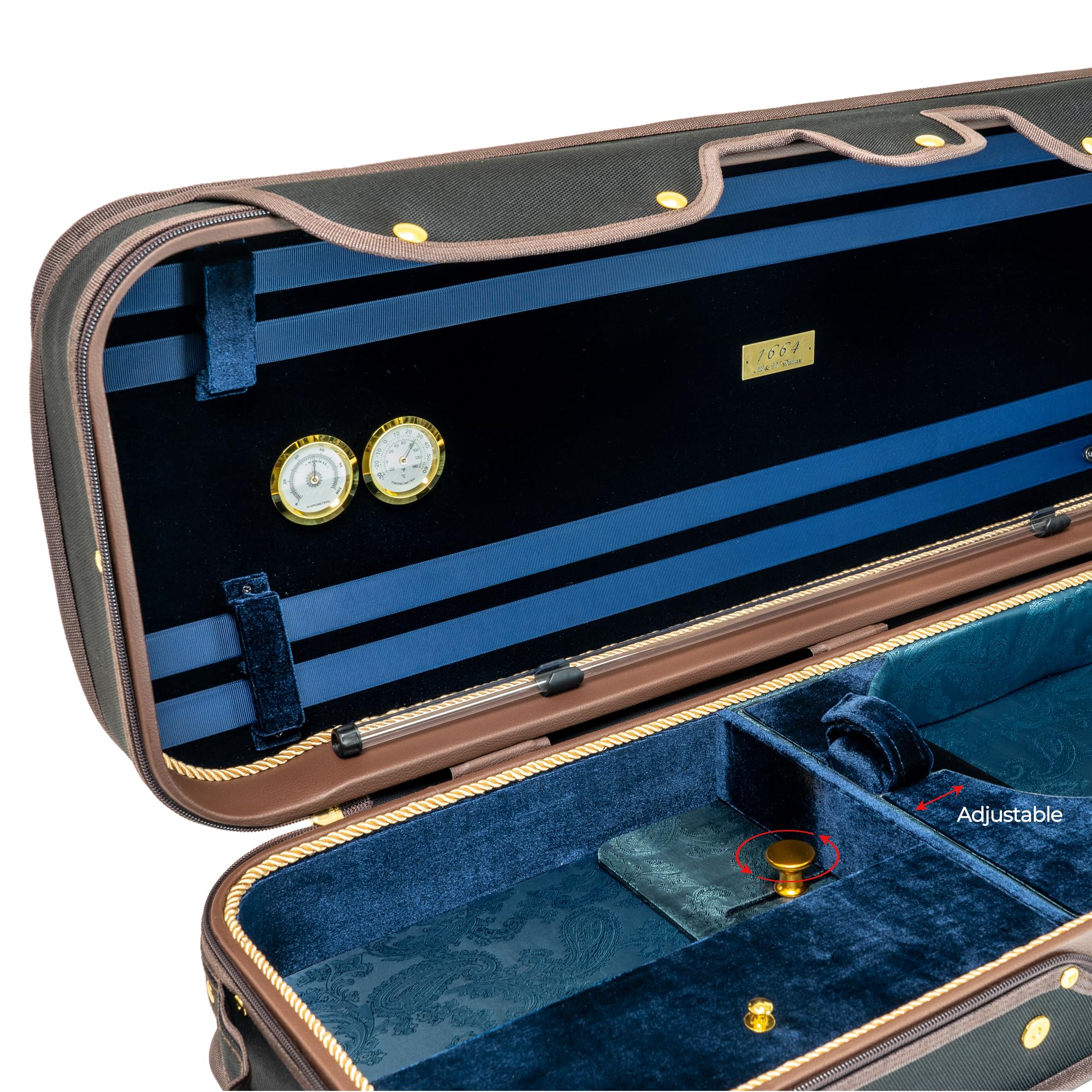 MI&VI AW-9001 Professional Hardwood Viola Case for Full Size Violas (15