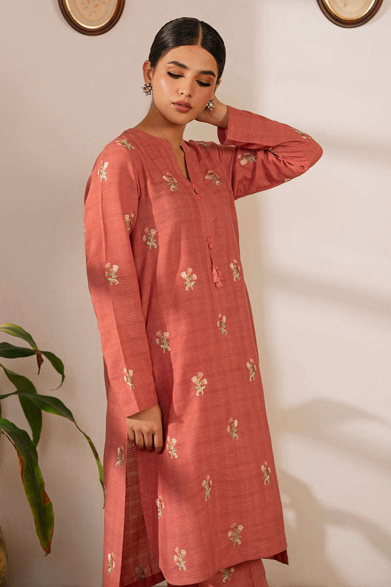 Camellia Rose 2-Piece Outfit Set (Shirt & Pants) for Women - Casual Office Wear & Spring Fashion