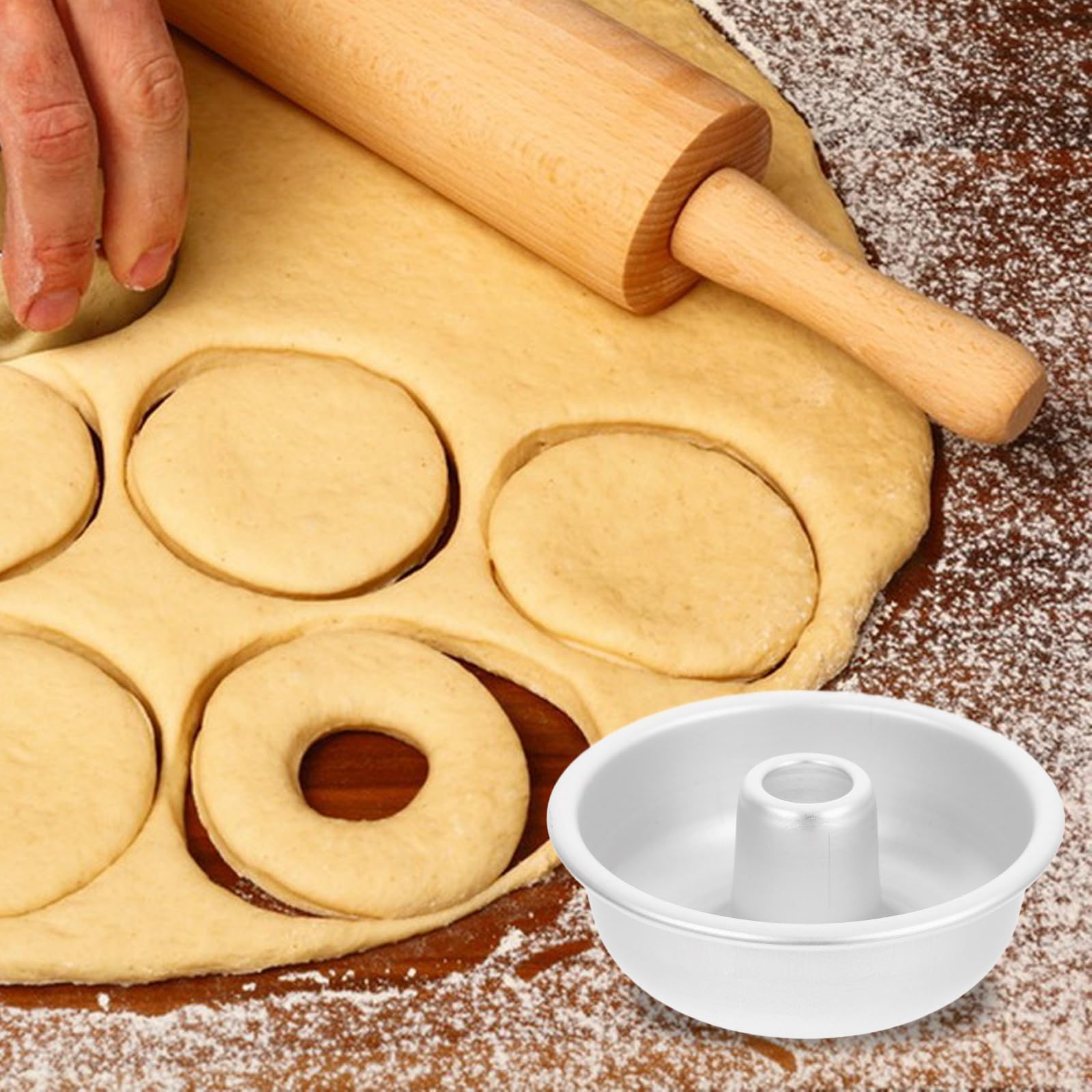 Premium Aluminum Alloy Donut Baking Mold - DIY Cake Donut Maker for Home Bakeries - Heavy Duty Pressing Mold for Perfect Donuts - Ideal for Birthday Parties, Holiday Baking & Professional Dessert Shops