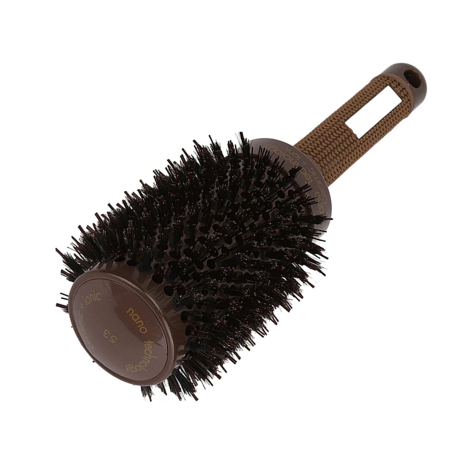 EXCLUZO Thermal Hair Brush with Aluminum Tube & Nylon Teeth - Round Roller Comb for Curly & Straight Hair - Perfect for Salon Styling & Home Use