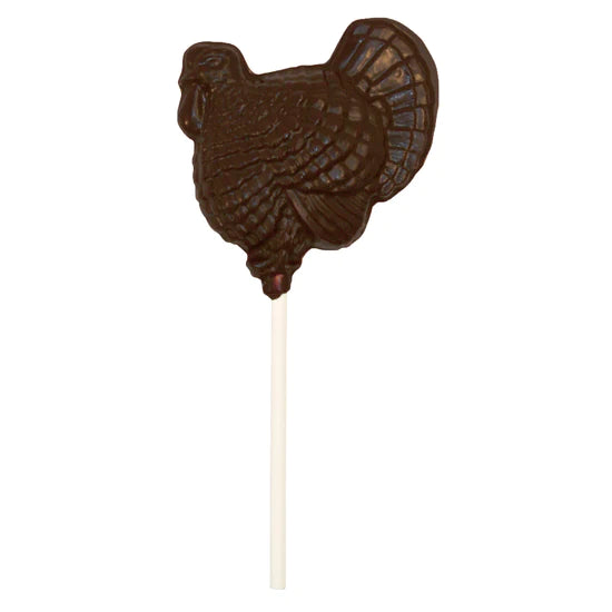 Vermont Nut Free Chocolate Turkey Pop - Allergy Friendly Chocolate Treats for Thanksgiving & Holiday Gifts - Perfect for School Snacks, Party Favors & Dessert Tables