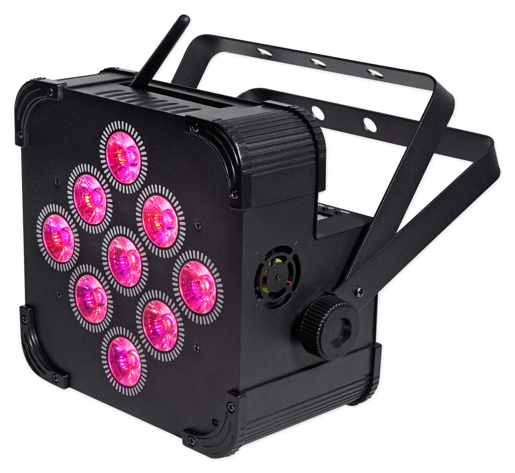 Rockville Best PAR 60 Rechargeable Wash Lights with Wireless DMX Controller - Professional Stage Lighting for Concerts, DJ Shows & Events