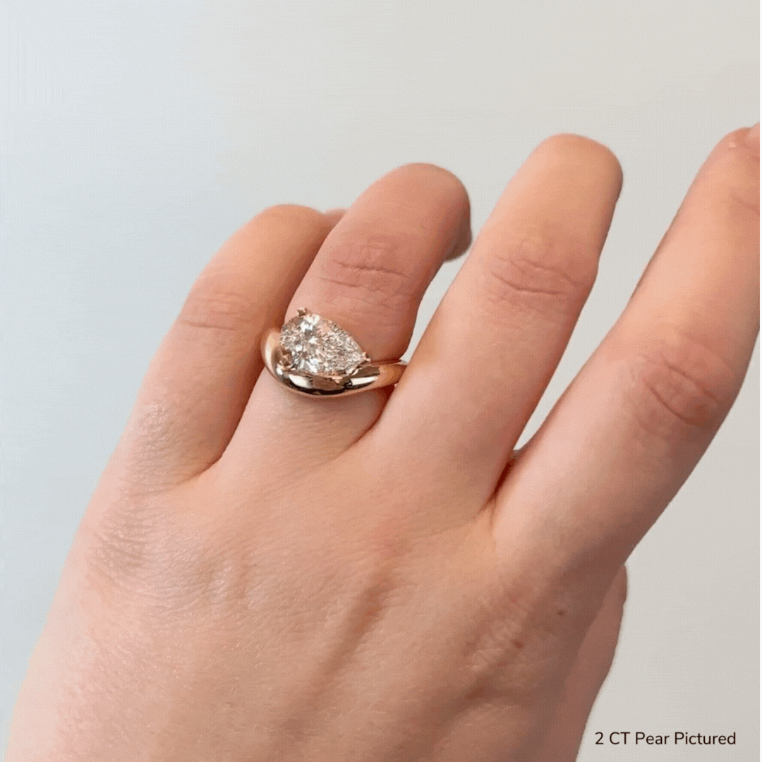 Elegant Cloud Pear Ring - Dainty Silver Jewelry for Women | Perfect for Weddings, Parties & Everyday Wear