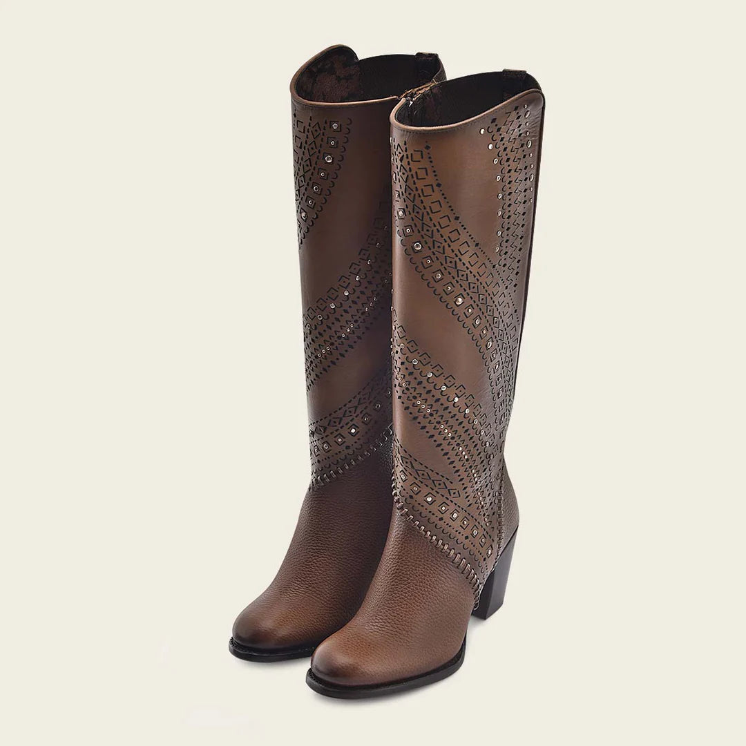 Women's Cuadra Honey Western Leather Ankle Boots - 3W21RS - Stylish Cowgirl Boots for Casual Wear, Country Dancing & Western Fashion