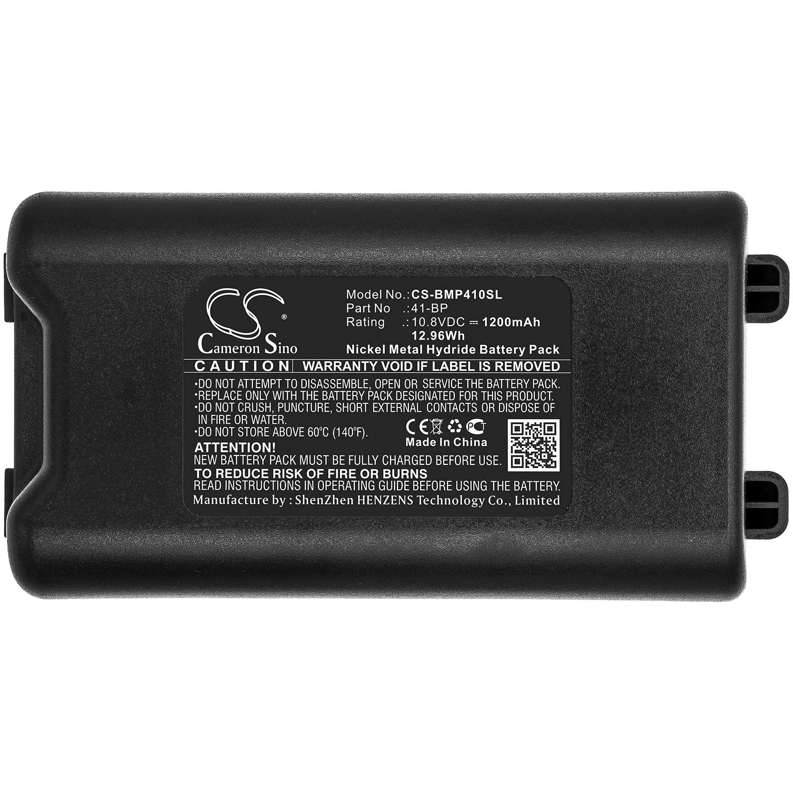 Portable Battery for Brady 41-BP BMP41 BMP61 Label Printers - Long Lasting Power for Industrial & Warehouse Labeling