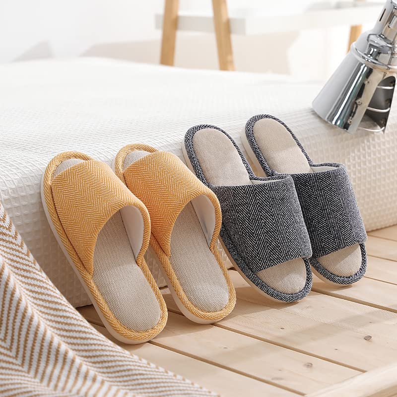 Non-Slip Fabric Slippers for Men & Women - Soft Sole Indoor/Outdoor House Shoes for All Seasons | Perfect for Home, Office & Travel Comfort