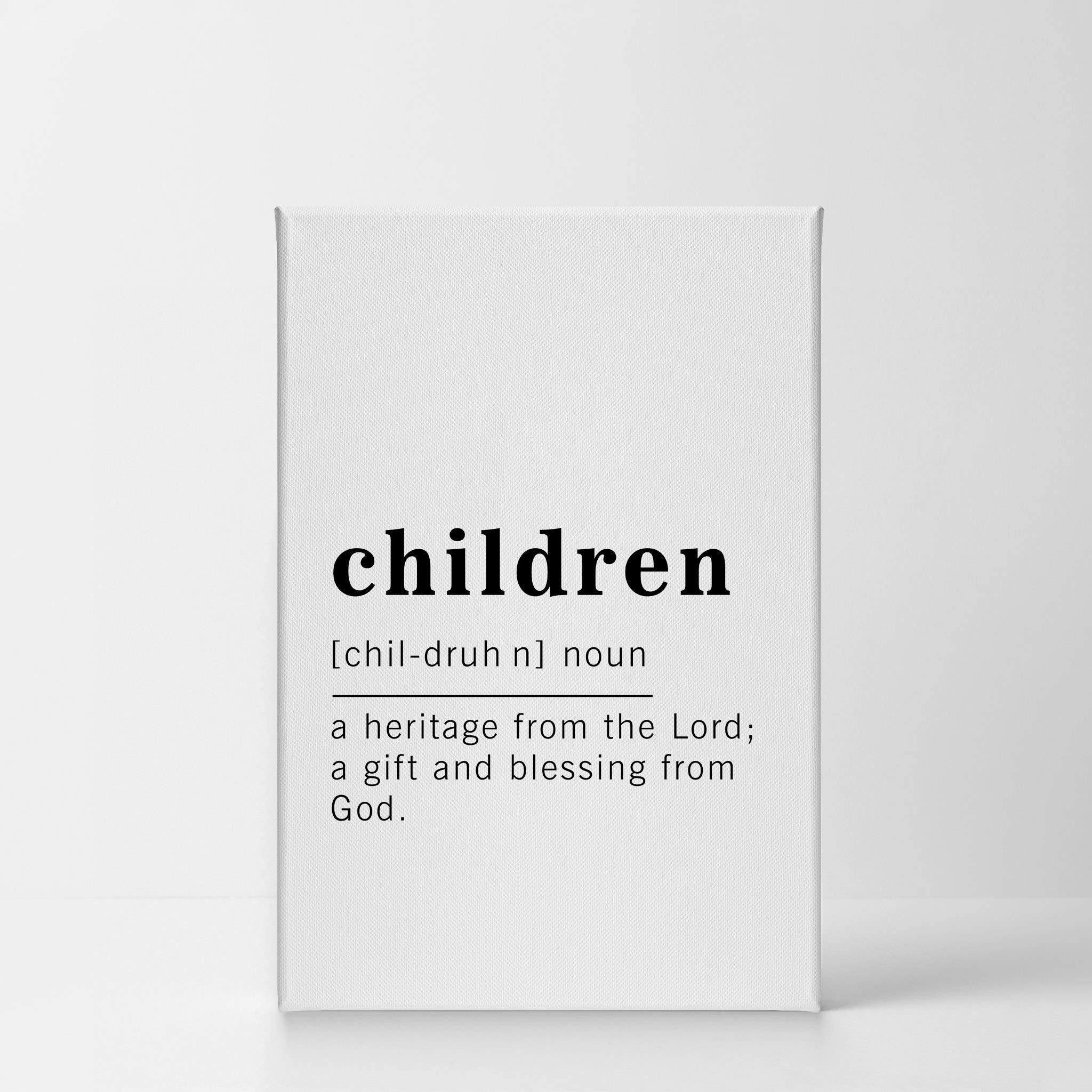 Funny Noun Dictionary Definition Canvas Print - Inspirational Quote Wall Art for Kids Room, Office, Living Room, Bedroom & Bathroom Decor - Ready to Hang 36x24 - Made in USA | Perfect for Playrooms, Classrooms & Gifts