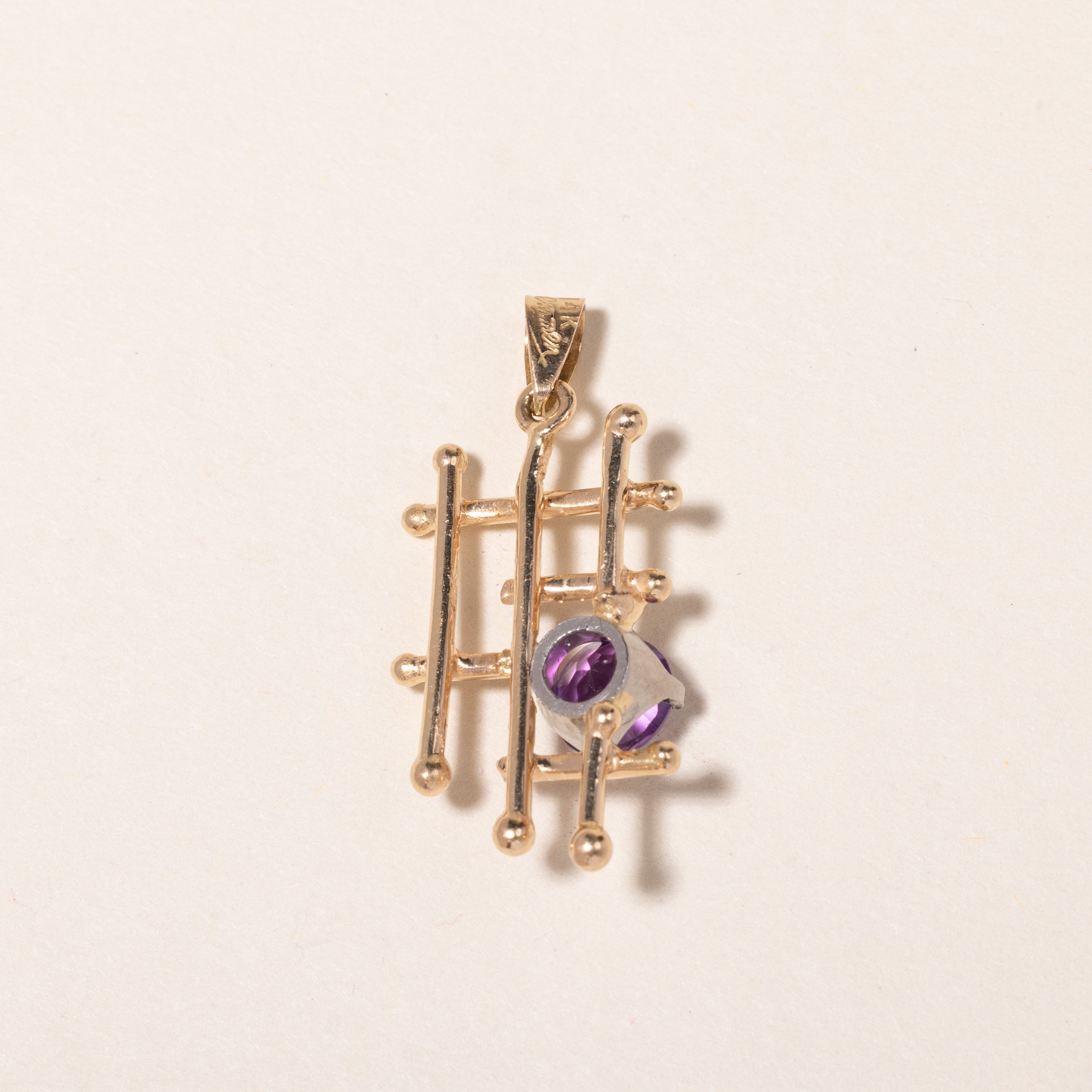 14K Yellow Gold Amethyst Pendant Necklace | 0.76ct Natural Gemstone | Elegant Jewelry Gift for Women | Perfect for Valentine's Day, Anniversary & Special Occasions