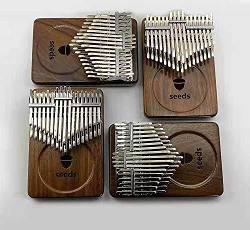 34 Key Chromatic Kalimba in B Tone - Professional 3 Octave Mbira Thumb Piano | Dark Walnut Wood Musical Instrument for Adults & Beginners | Perfect Birthday Gift for Musicians | Use for Meditation, Music Therapy & Relaxation