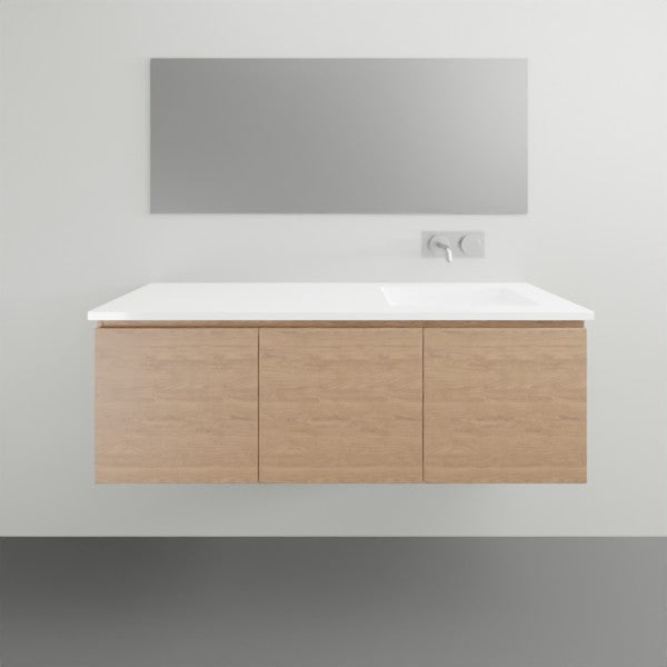 ADP Glacier Lite All Door Slim Vanity with Ceramic Top - Modern Bathroom Sink Cabinet for Small Spaces, Powder Rooms & Guest Baths
