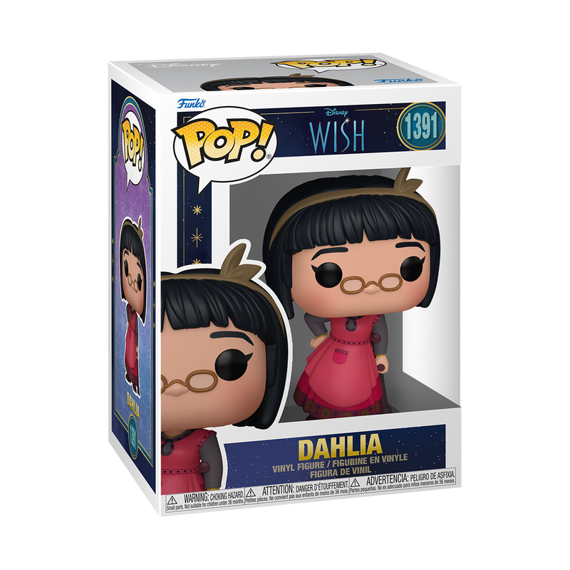 Funko Pop Disney Wish Dahlia Vinyl Figure #1391 with Protector Case - Perfect for Collectors, Disney Fans, and Home Decor