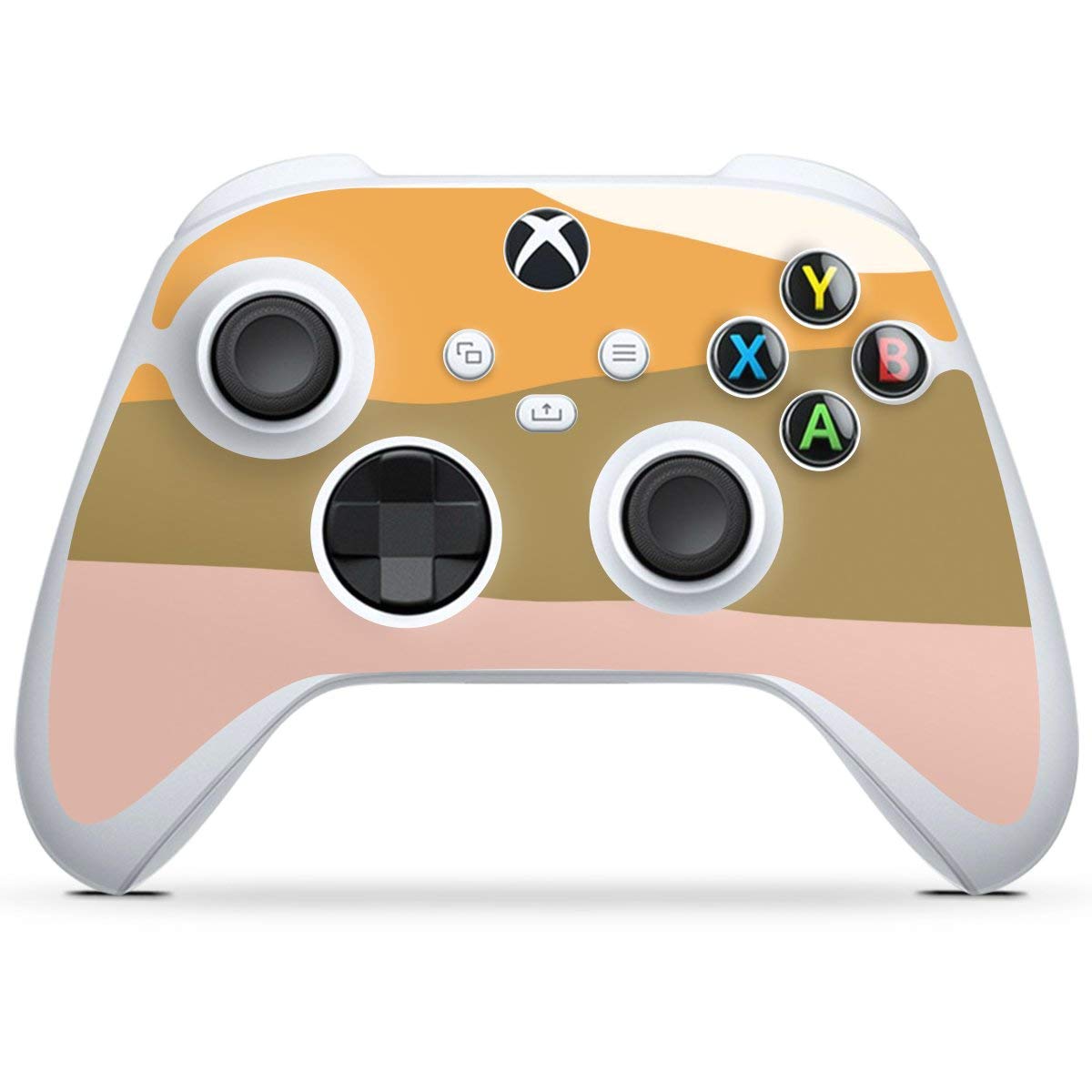 DeinDesign Skin Compatible with Microsoft Xbox Series S Controller - Retro Landscape Colorful Sticker - Perfect for Gaming, Personalization, and Protection