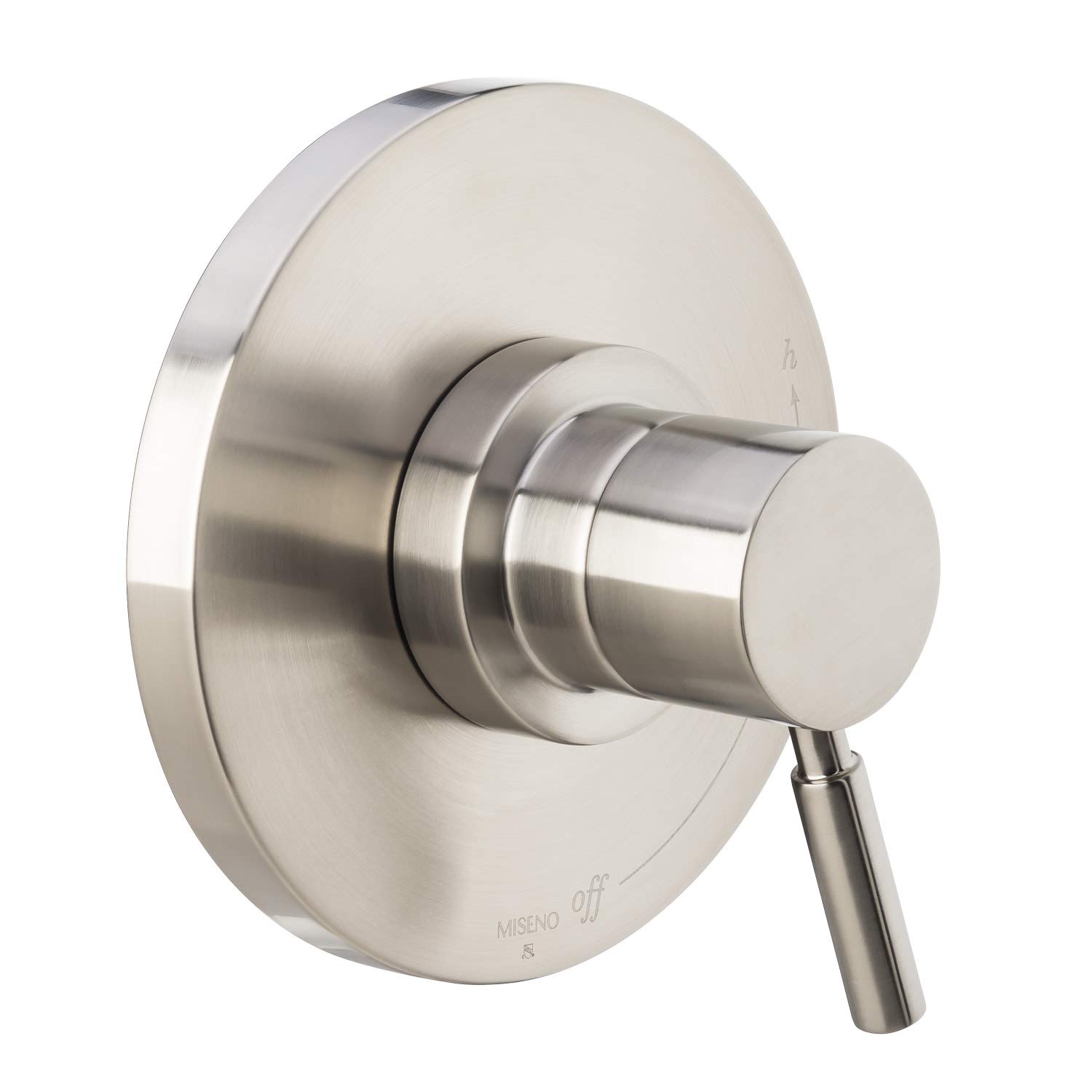 Miseno MS-550425-R-CP Mia Single Function Rain Shower Head Trim Package - Modern Bathroom Fixture for Spa-Like Shower Experience