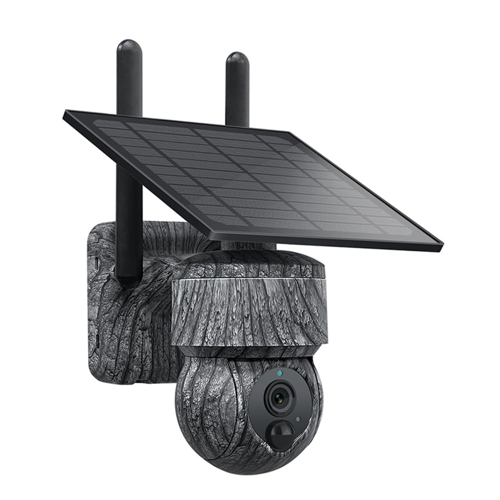 HUPYOMLER 3MP 4G SIM Solar PTZ Security Camera - Wireless Outdoor IP Camera with Solar Panel, Two-Way Audio, Night Vision & Easy Installation - Ideal for Home Security, Farm Monitoring, and Business Surveillance