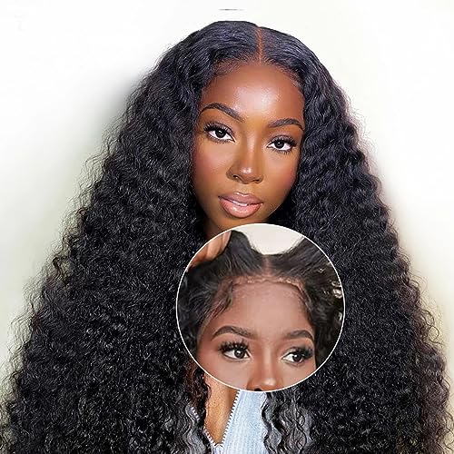 Natural Color Deep 4x4 Gluelesss Wigs