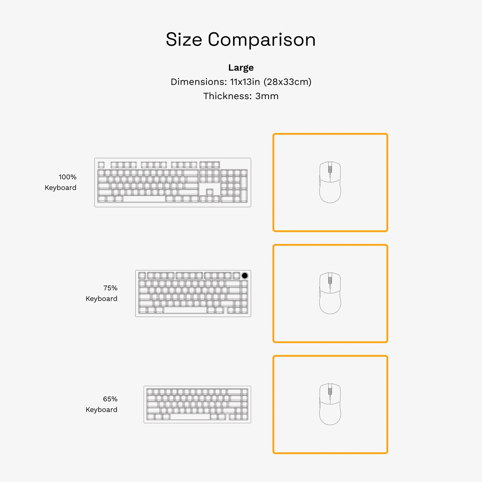 Premium Stitched Cloth Mouse Pad - Large 11x13 Inches, Non-Slip Rubber Base, Smooth Surface for Gaming & Office Work - Perfect for PC, Laptop & Computer Desks