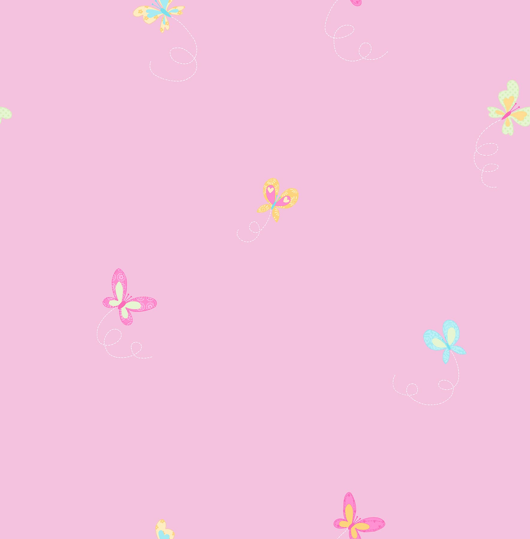Josephina Pink Ditsy Butterfly Wallpaper - Floral Vintage Peel and Stick Wallpaper for Bedroom, Nursery, Living Room Decor - Self-Adhesive Removable Wall Mural for Home Interior Design