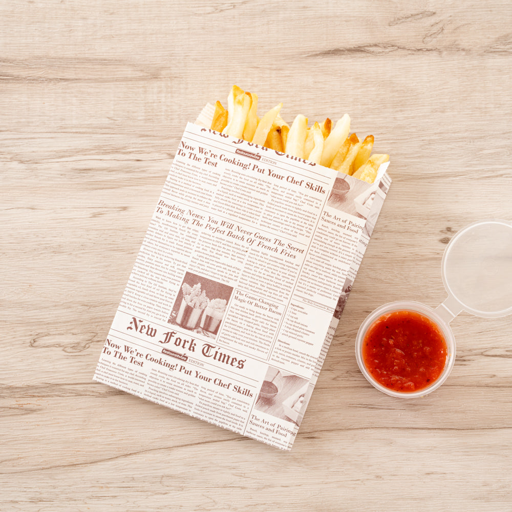 Vintage French Fry Bags - 4.25