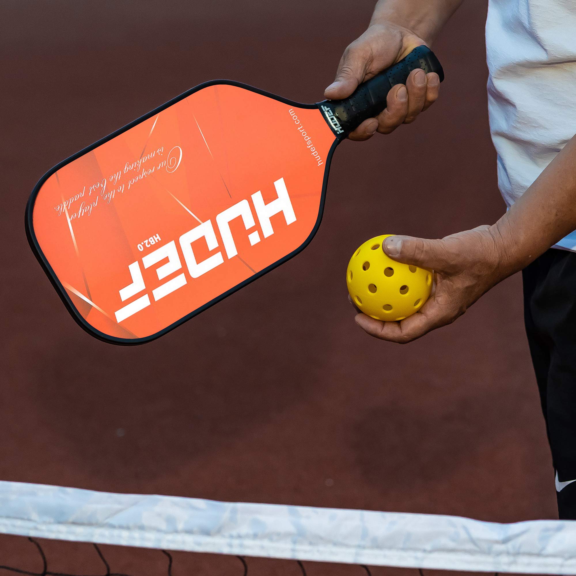 Premium Graphite Carbon Fiber Pickleball Paddle with PP Honeycomb Core - USAPA Approved Elongated Racket for Competitive Play | Perfect for Tournaments, Outdoor Games & Recreational Pickleball