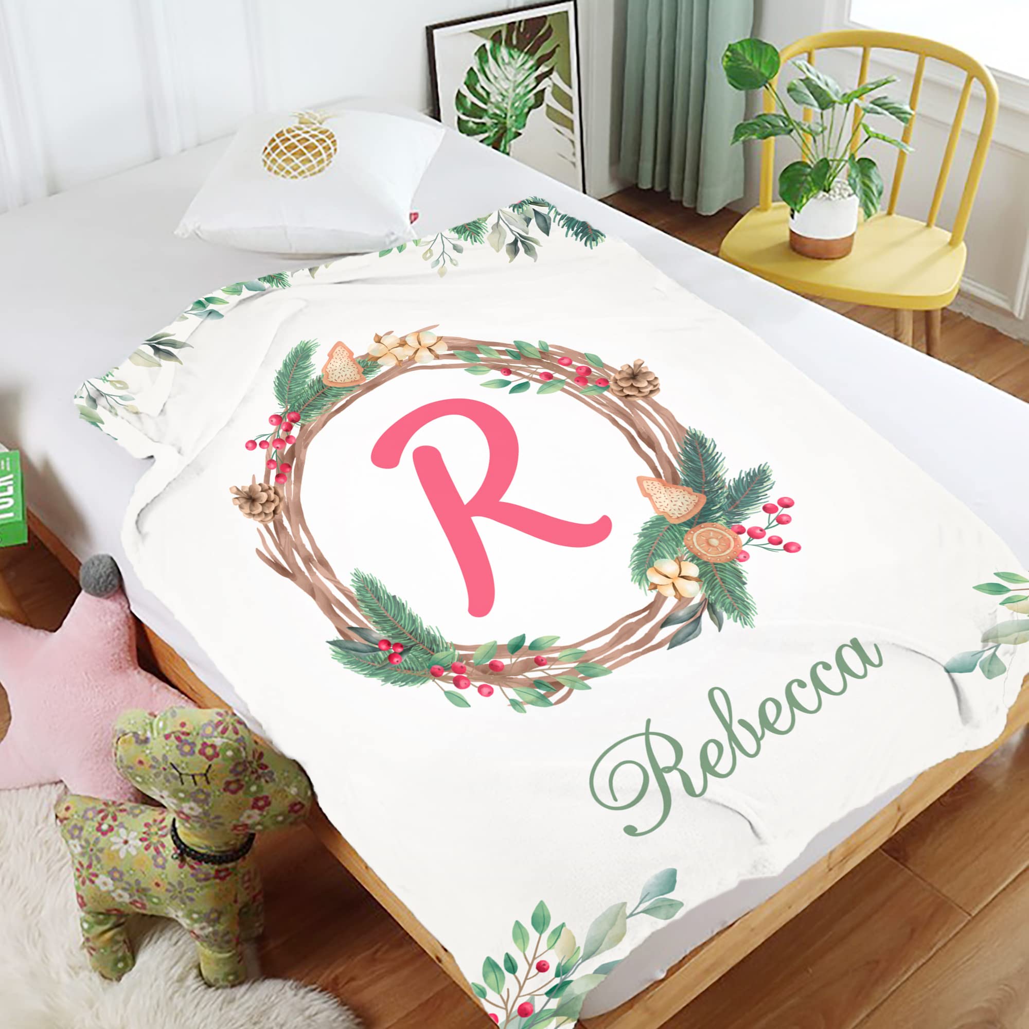 Personalized Baby Blankets for Boys & Girls - Custom Name Blankets for Newborns - Ultra Soft Baby Blanket - Perfect Baby Shower Gift - Nursery Essentials for Boys & Girls - Ideal for Cuddling, Swaddling & Photo Shoots