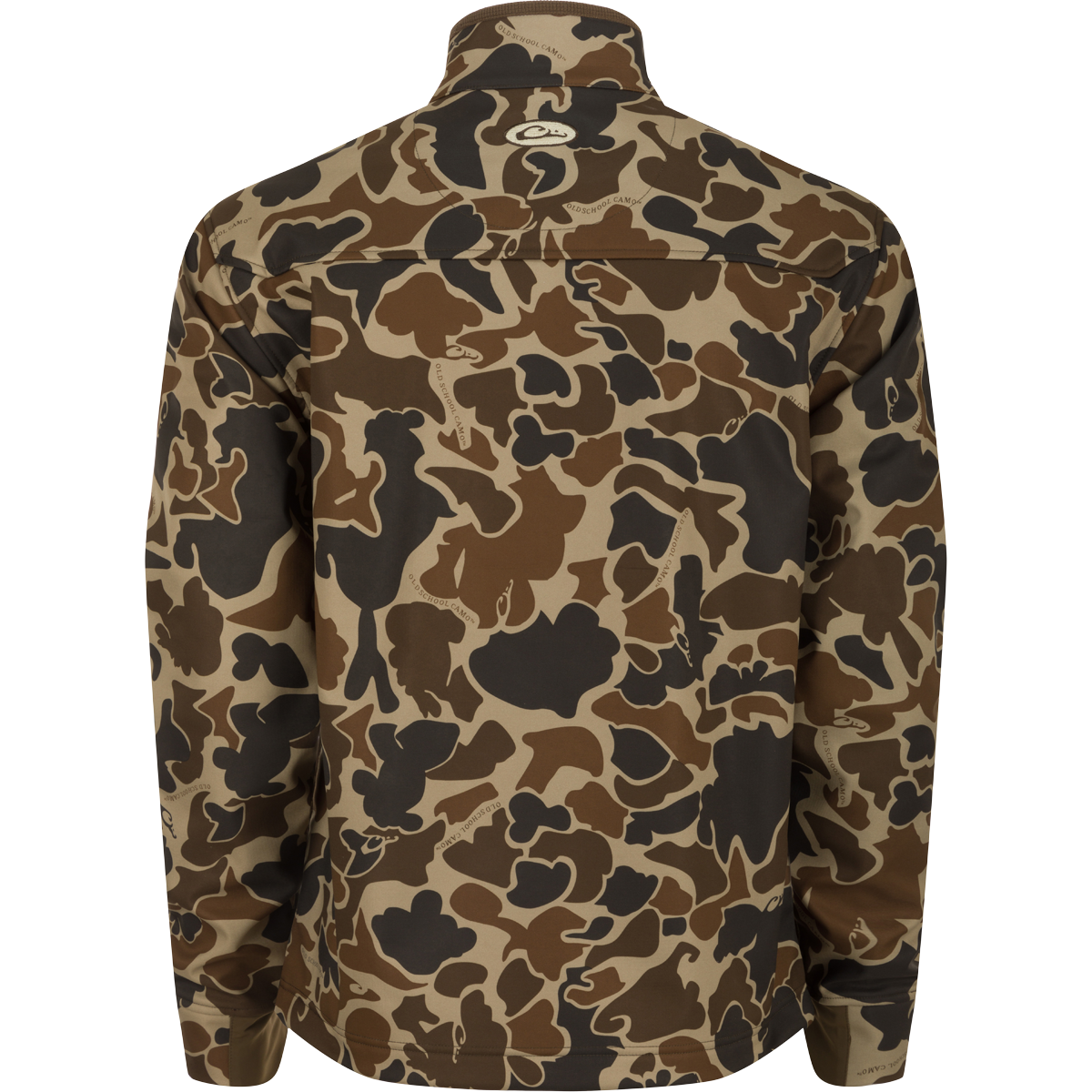 Men's Camo Windproof Softshell Jacket - Lightweight Outdoor Hunting & Hiking Jacket for Cold Weather - Water-Resistant & Breathable for Camping, Fishing & Adventure Activities