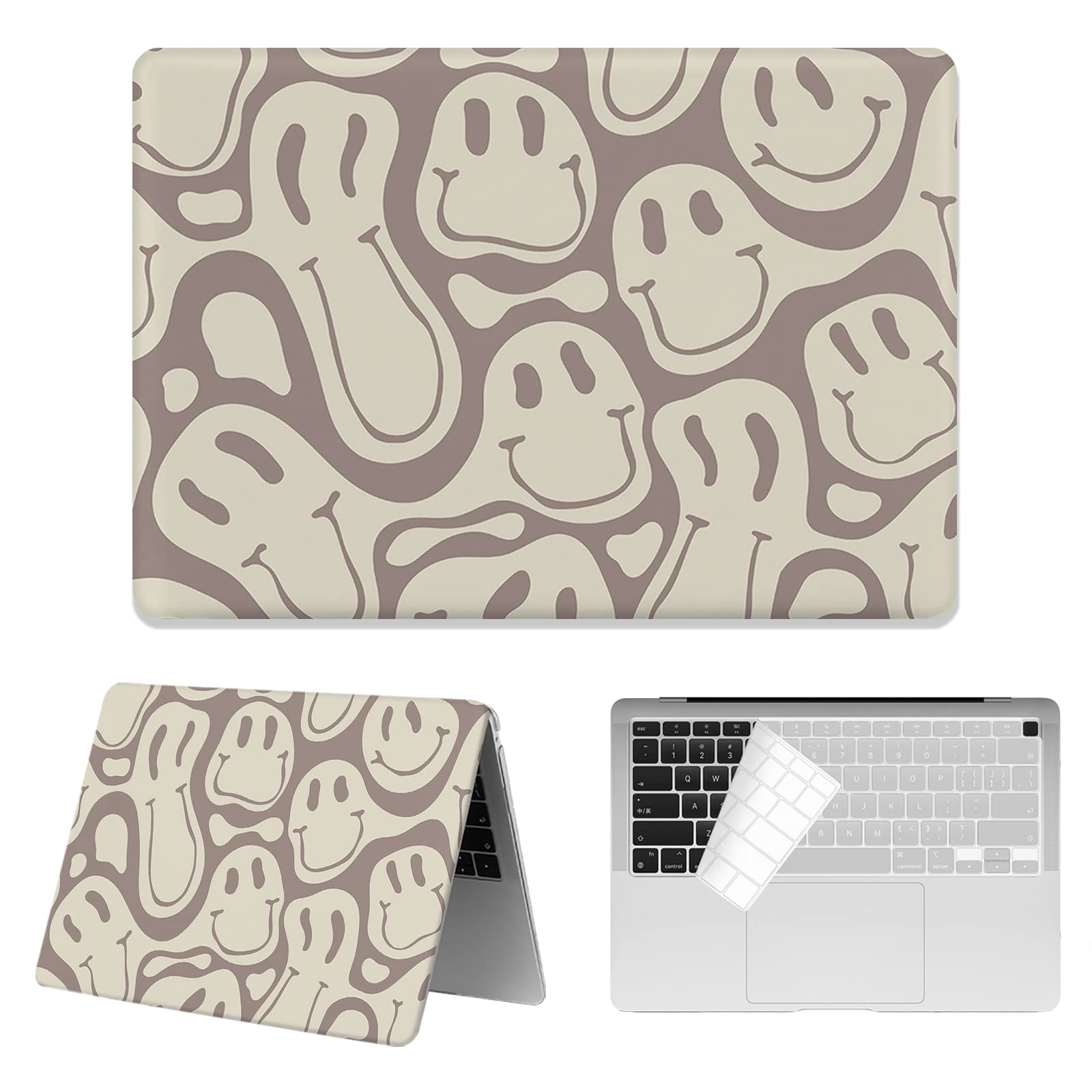 Retro 70's Modern Pattern Laptop Case for MacBook Air 13 Inch (2020 2019 2018 Release A2337 M1/A2179/A1932) - Compatible with Touch ID Models - Perfect for Work, Travel & School Protection
