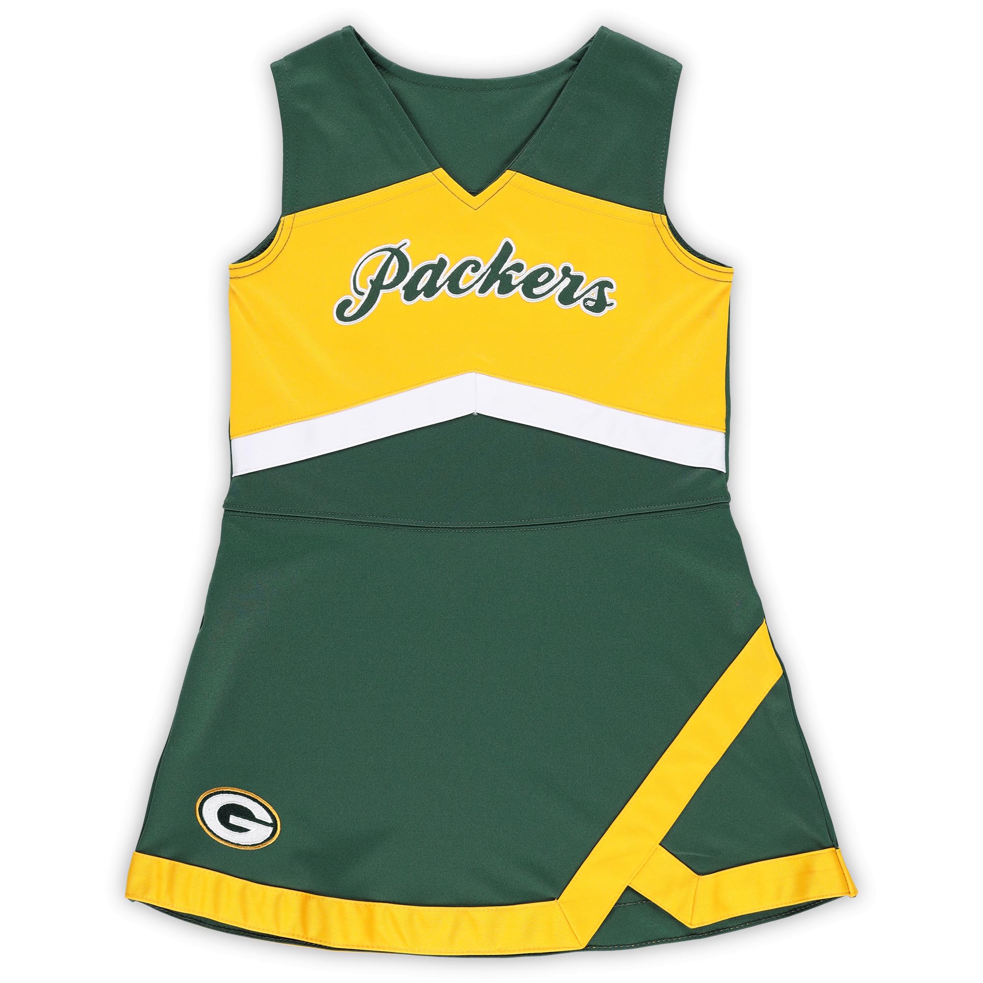 Outerstuff Girls NFL Cheerleader Dress Set - Preschool Cheer Captain Jumper & Bloomers for Game Day & Team Spirit