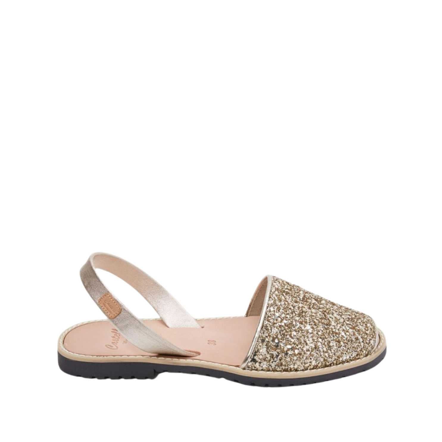 Women's Open-Toe Glitter Leather Sandals - Madona 1056R | Comfortable & Stylish for Summer, Beach, Parties & Casual Outings