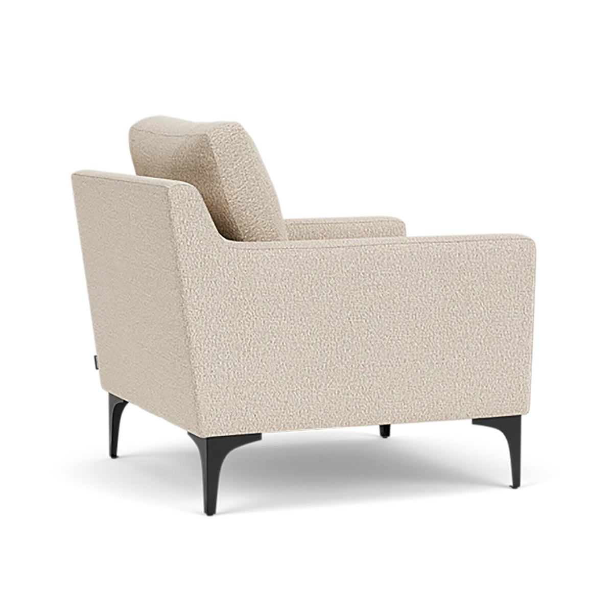 Astha Boucle Armchair - Modern Velvet Accent Chair for Living Room, Bedroom & Office - Soft Upholstered Lounge Chair with Solid Wood Legs - Stylish Home Decor for Cozy Reading Nook & Relaxation
