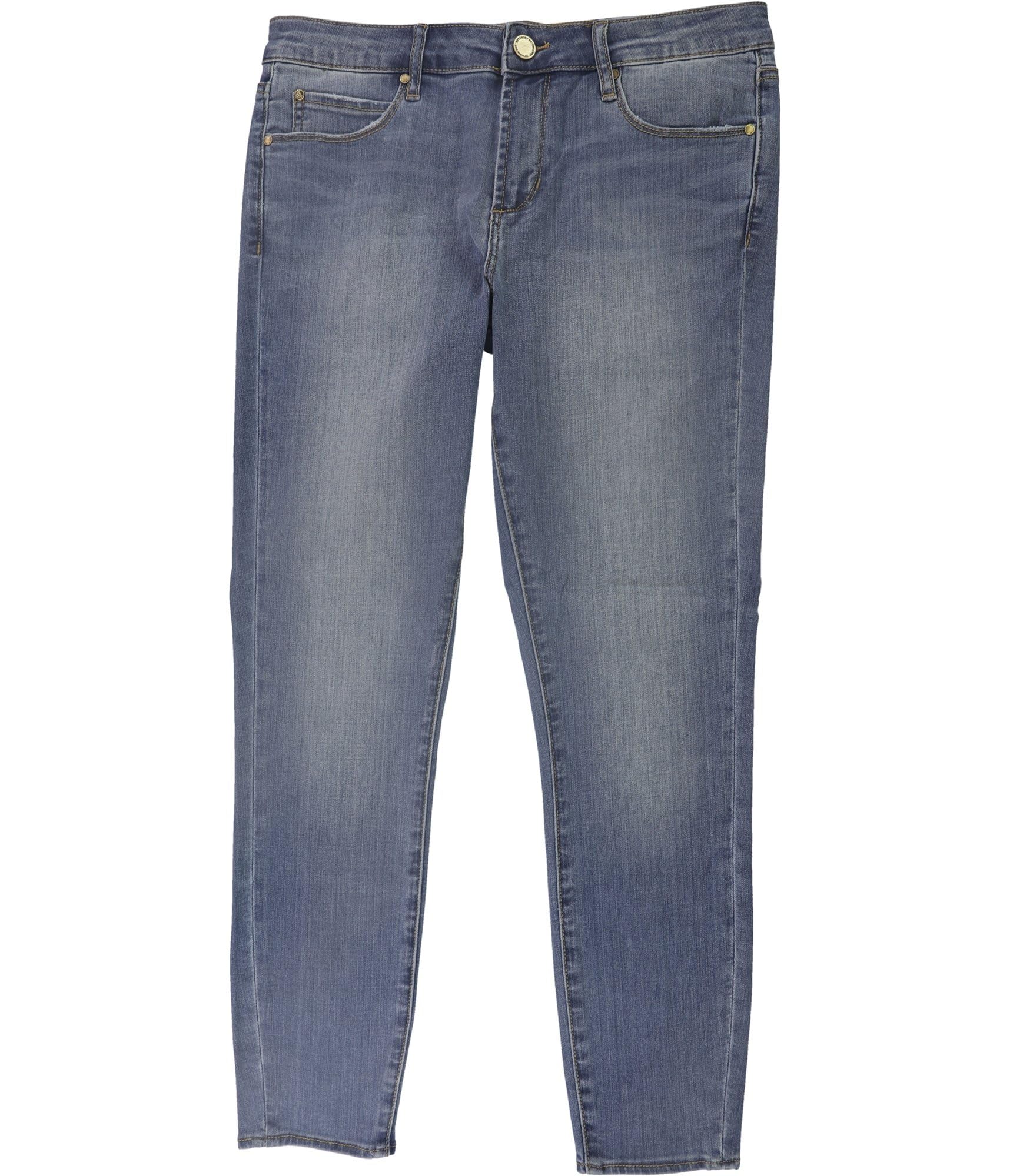 Articles of Society Women's Skinny Jeans - High Waist Stretch Denim Pants with Step Hem in Blue (Size 25) | Perfect for Casual Wear, Office Outfits & Night Out