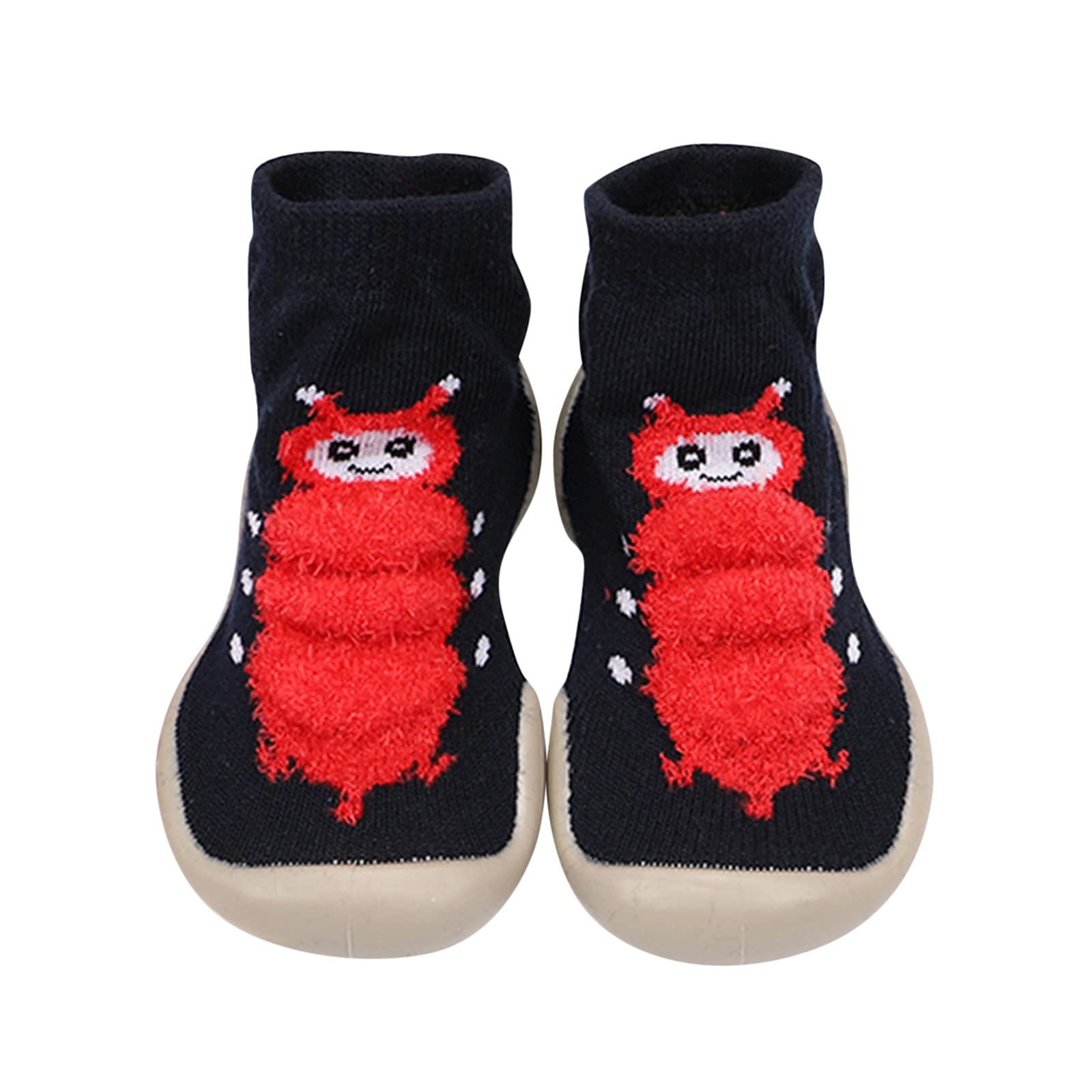 Kelon Baby Sneakers - Non-Slip First Walkers for Toddlers & Infants | Elastic Socks Shoes for Early Walkers (Black) - Perfect for Indoor Play, Outdoor Adventures & First Steps