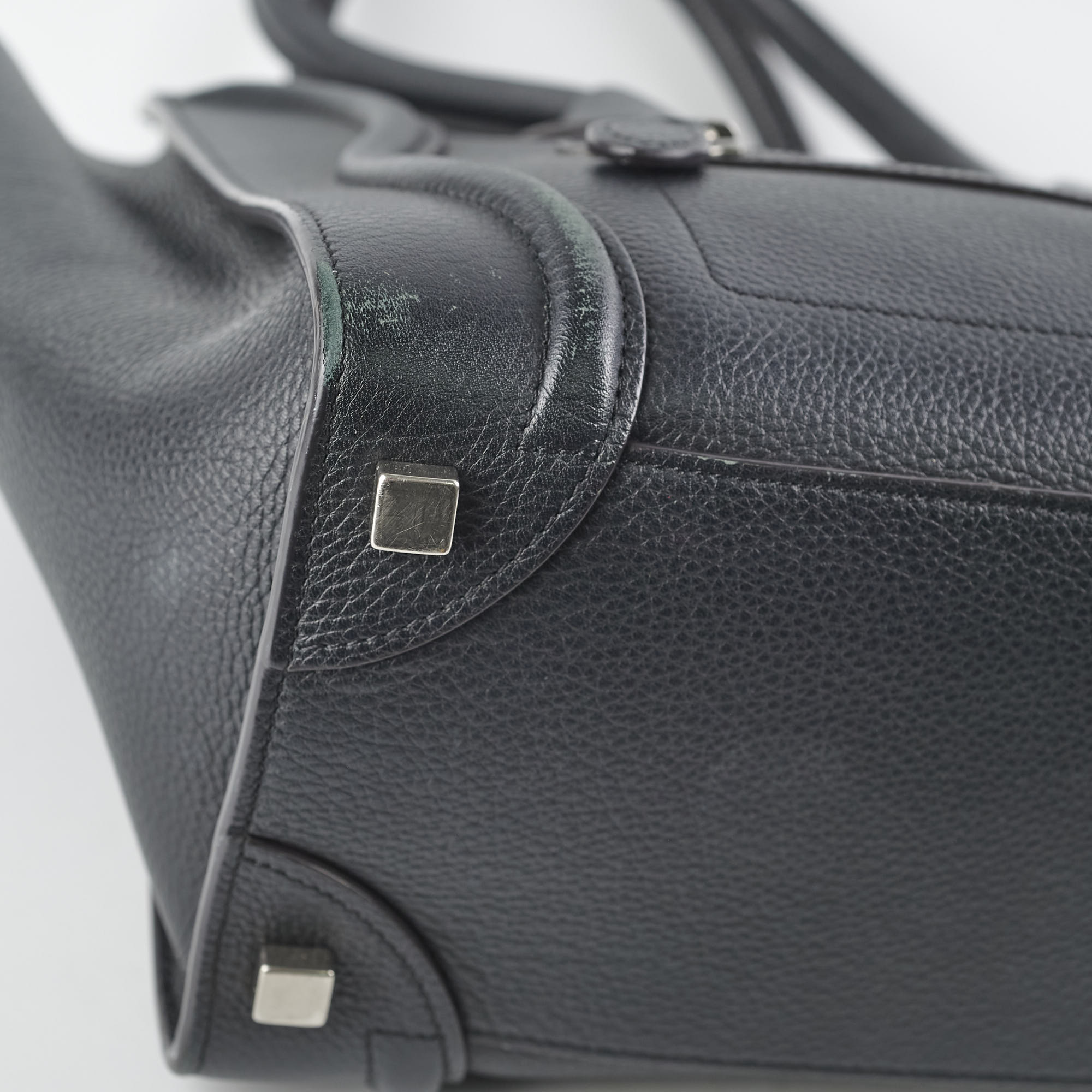 Celine Micro Luggage Black Leather Crossbody Bag - Stylish & Compact Handbag for Women, Perfect for Work, Travel & Everyday Use