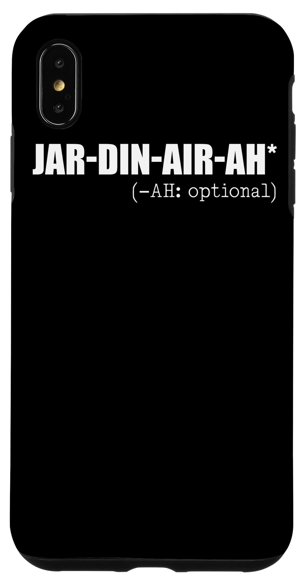 Funny Cool Giardiniera iPhone XS Max Case - Creative Jar Din Air Ah Design - Durable Protective Phone Cover for iPhone XS Max - Perfect Gift for Food Lovers & Humor Fans