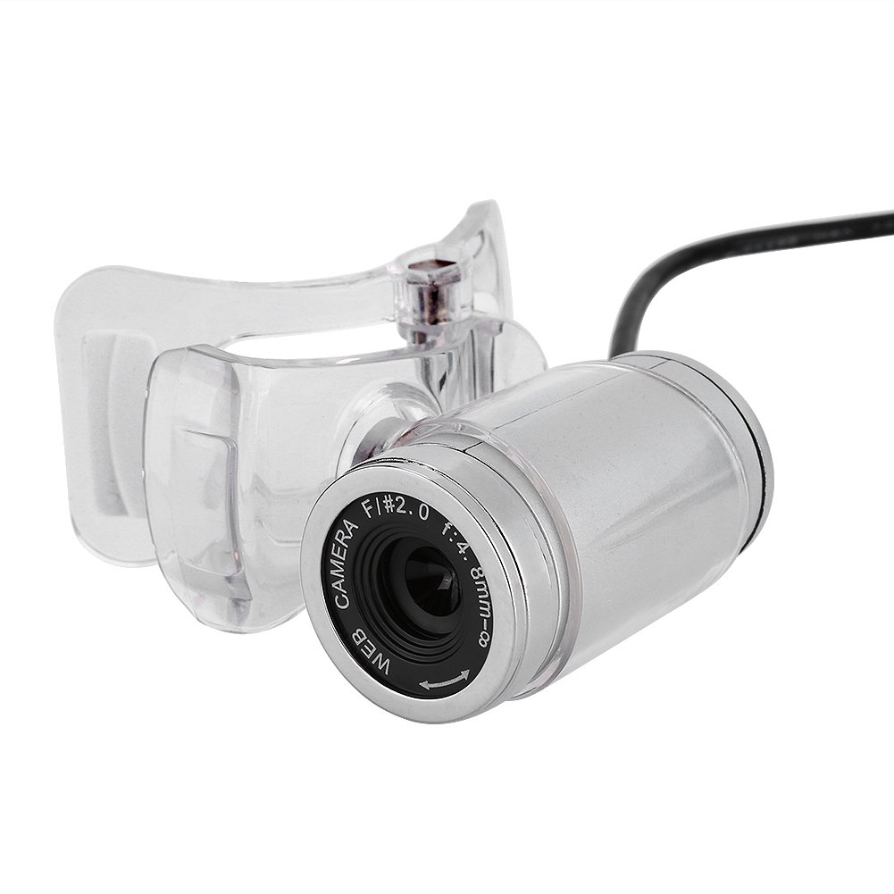 Ciciglow 12MP HD Webcam with Microphone - 360 Degree Rotating USB Clip-on Web Camera for Laptop & Desktop (Red/Silver) - Perfect for Video Conferencing, Online Classes & Live Streaming
