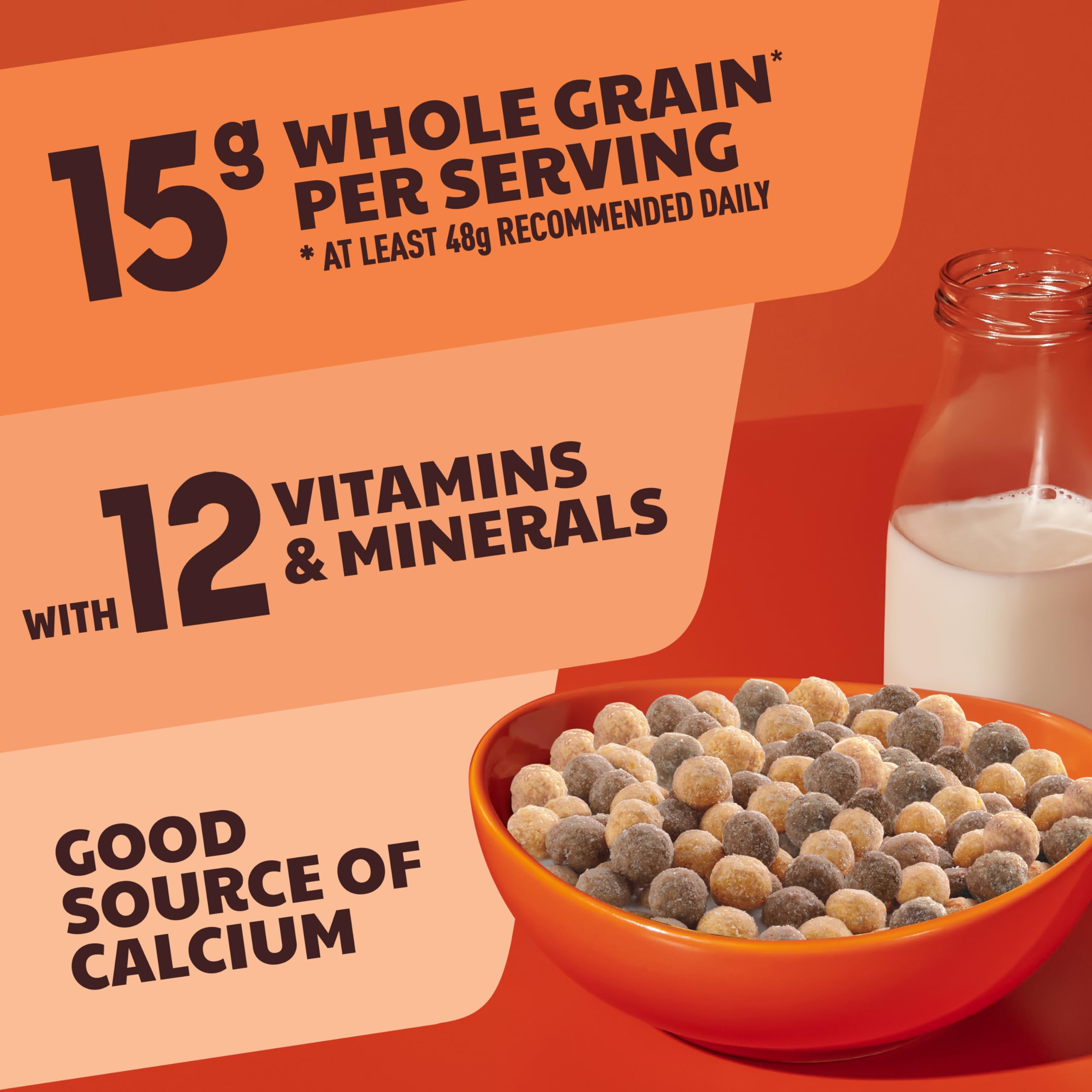 REESE'S PUFFS Chocolate Peanut Butter Cereal - Giant Size 29oz | Kids Breakfast Cereal | Healthy Morning Meal & Snack for School, Office & Home