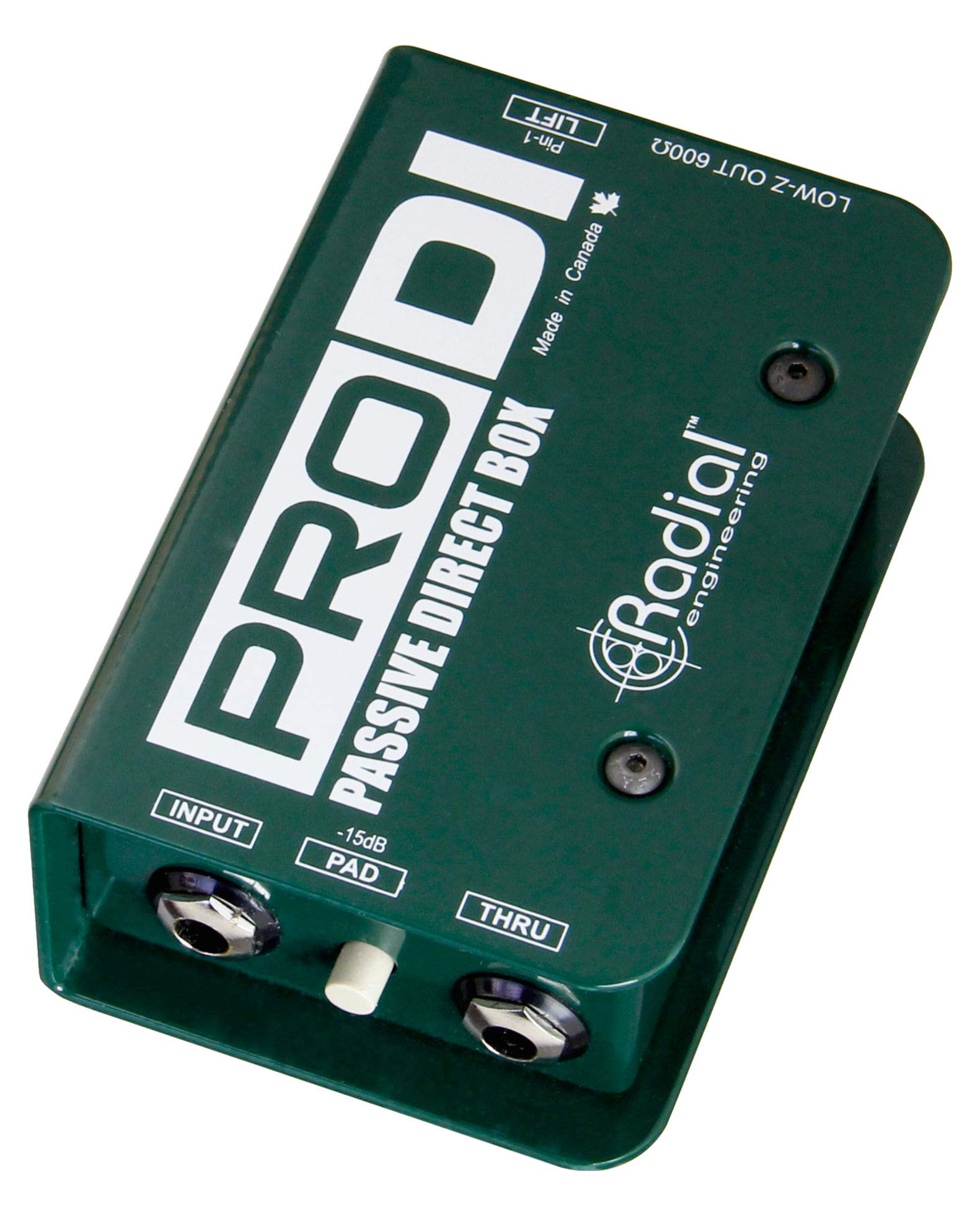 Radial Engineering Pro DI Passive Direct Box - High-Quality Audio Interface for Guitar, Bass & Keyboards | Perfect for Live Performances & Studio Recording