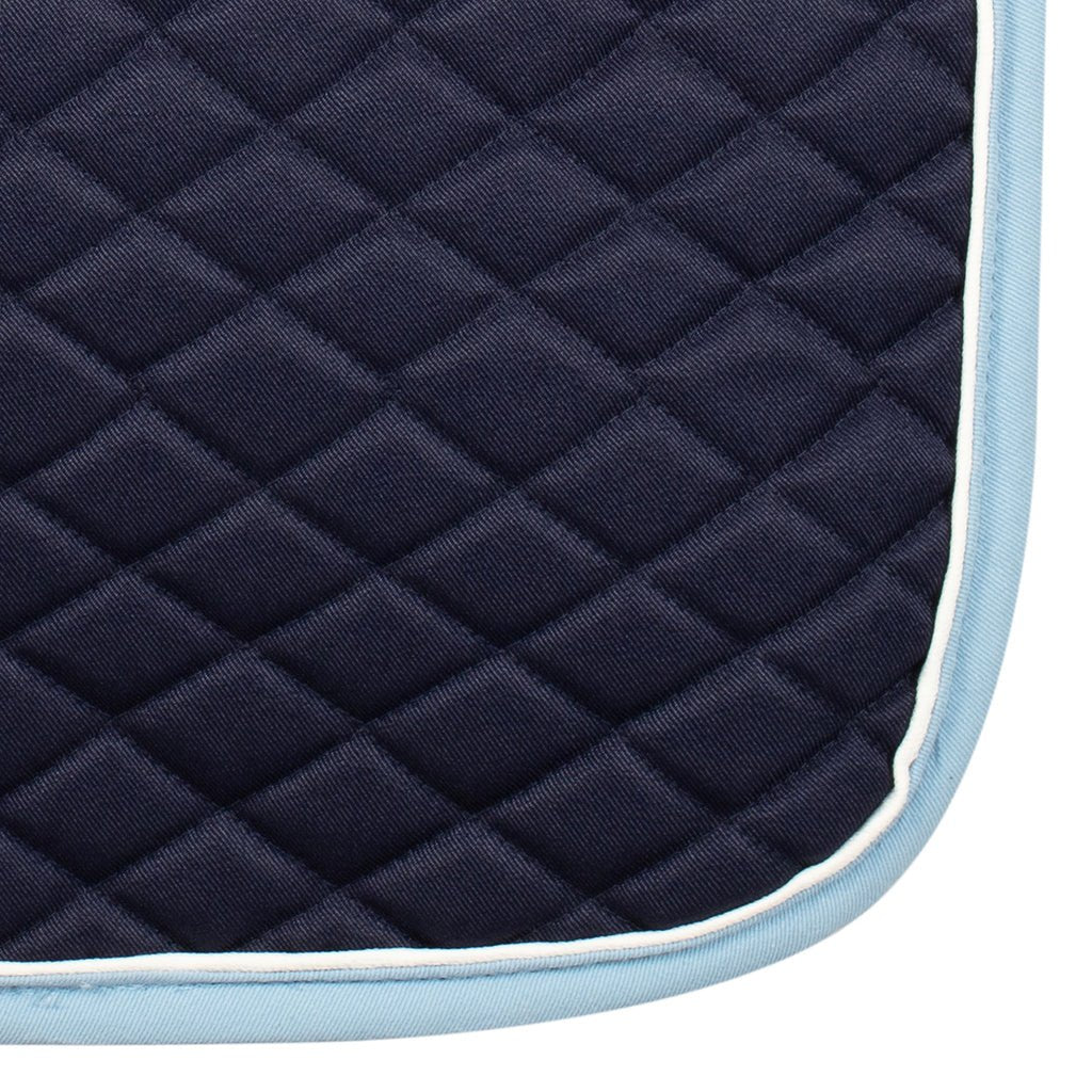 TuffRider Basic All Purpose Saddle Pad with Trim and Piping - Durable Equestrian Saddle Pad for Horse Riding, Training & Shows - Perfect for English & Western Riding Styles
