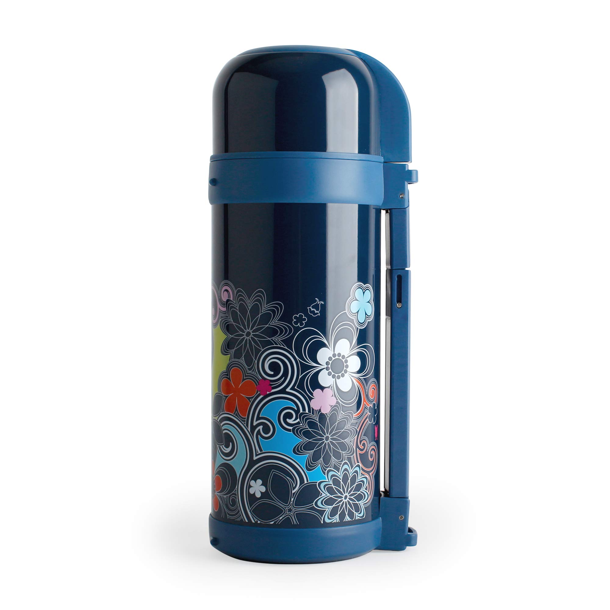 French Bulldog Double Wall Stainless Steel Vacuum Insulated Water Bottle - 50oz Navy Travel Mug with Spill-Proof Lid | Perfect for Hiking, Gym & Office Use