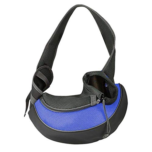 Portable Dog Carrier Bag for Small & Medium Pets - Breathable Mesh Oxford Shoulder Sling Tote Pouch for Travel, Hiking & Outdoor Adventures | Perfect for Daily Walks, Vet Visits & Road Trips