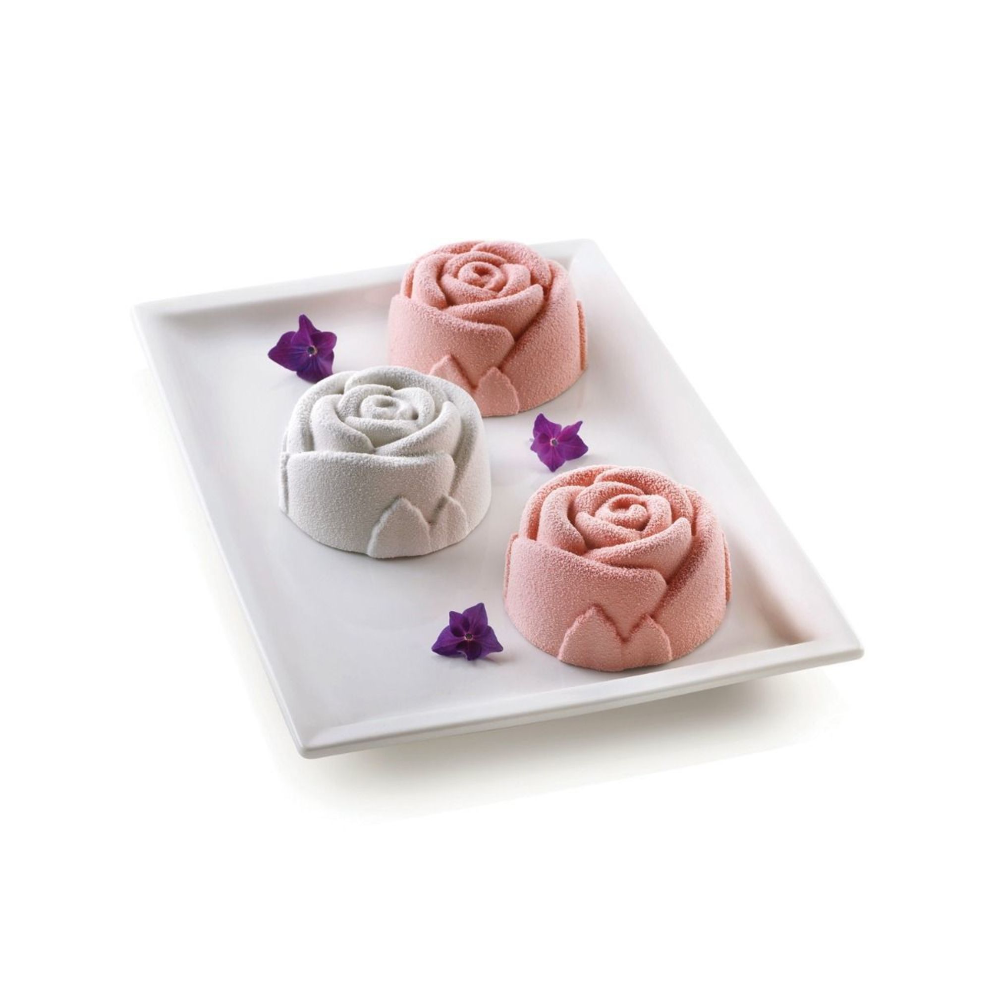 Siliko Mart Rose Mold SF077 - Premium Silicone Rose-Shaped Baking Mold for Cakes, Cupcakes, and Chocolate - Perfect for Valentine's Day, Weddings, and Romantic Desserts