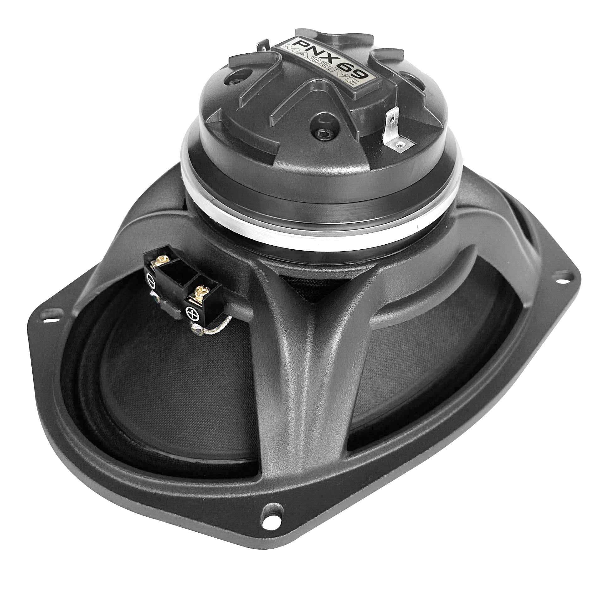 PNX69 6x9 Inch 4 Ohm Waterproof Mid-Range Coaxial Speaker - 180W RMS Power - Pro Audio Car & Marine Stereo System Upgrade (Sold Individually) - Perfect for Boats, Trucks & Custom Audio Installations