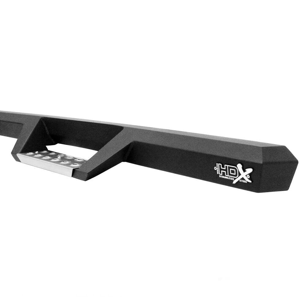 HDX Stainless Steel Drop Wheel-to-Wheel Nerf Step Bars - Heavy Duty Truck Running Boards for Easy Access & Off-Road Protection