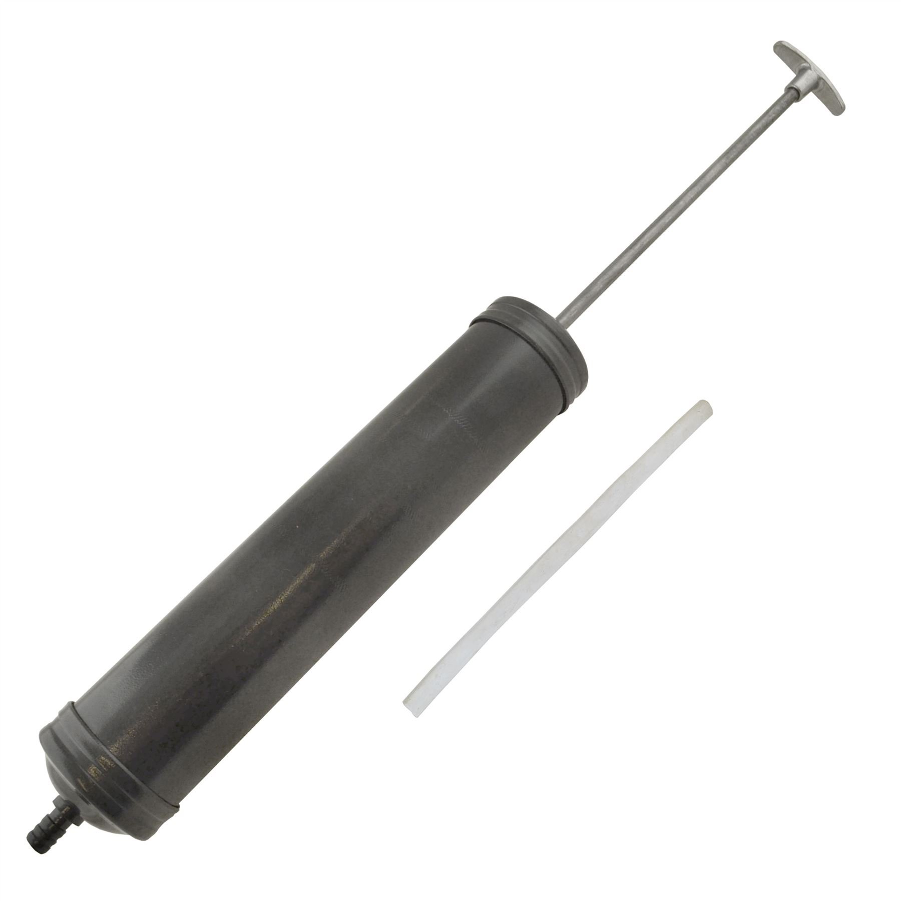 AB Tools Oil Fluid Suction Vacuum Transfer Hand Syringe Pump Gun with Metal Structure - Perfect for Automotive, Industrial & DIY Fluid Extraction