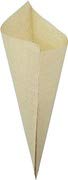 Eco-Friendly Disposable Brown Paper Cones for Food Service - Medium Size (8.5 oz) - 100 Count Pack | Perfect for Snacks, Appetizers & French Fries | European Made K-17 Cones by Friteshop Inc | Ideal for Restaurants, Food Trucks & Catering Events
