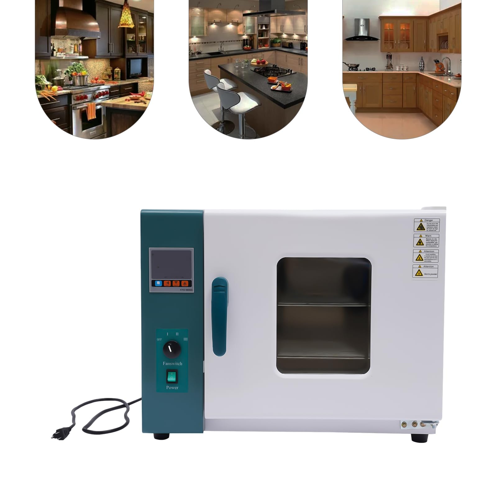 1000W 110V Lab Convection Oven with Thermostatic Control (10-300°C) | Industrial Laboratory Air Drying Oven with Adjustable Fan Speed | Perfect for Baking, Drying, Curing & Scientific Experiments